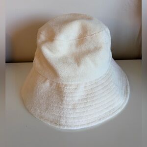 Lack of Color Ivory Terry Bucket Hat